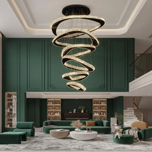 TWISPHERA-Spiral Ring Chandelier -ZENDUCE