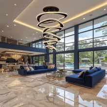 TWISPHERA-Spiral Ring Chandelier -ZENDUCE