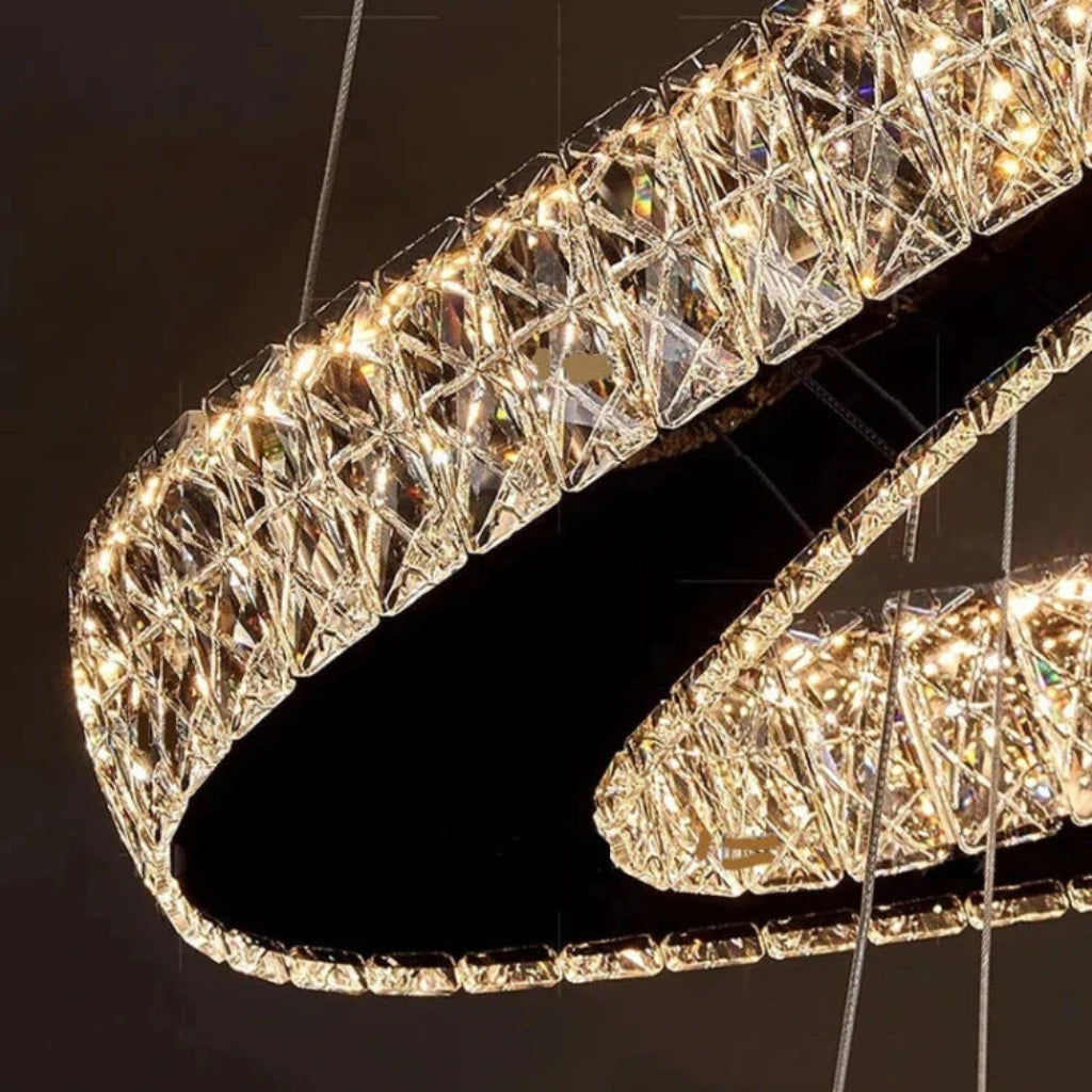 TWISPHERA-Spiral Ring Chandelier -ZENDUCE