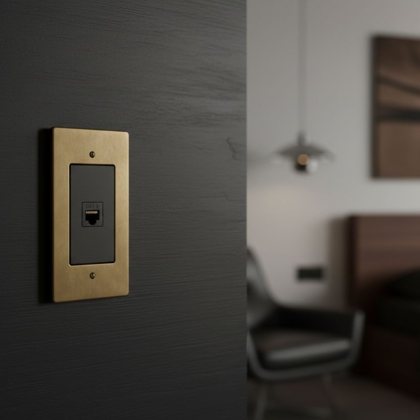 Telephone Wall Socket-Modern RJ11 Telephone Wall Socket-ZENDUCE