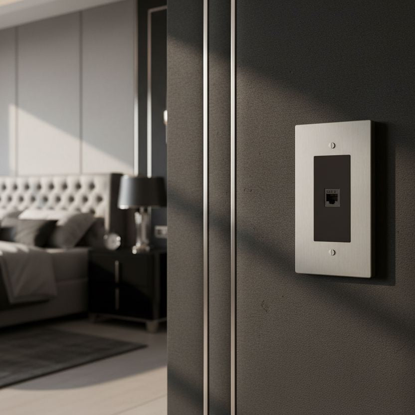 Telephone Wall Socket-Modern RJ11 Telephone Wall Socket-ZENDUCE