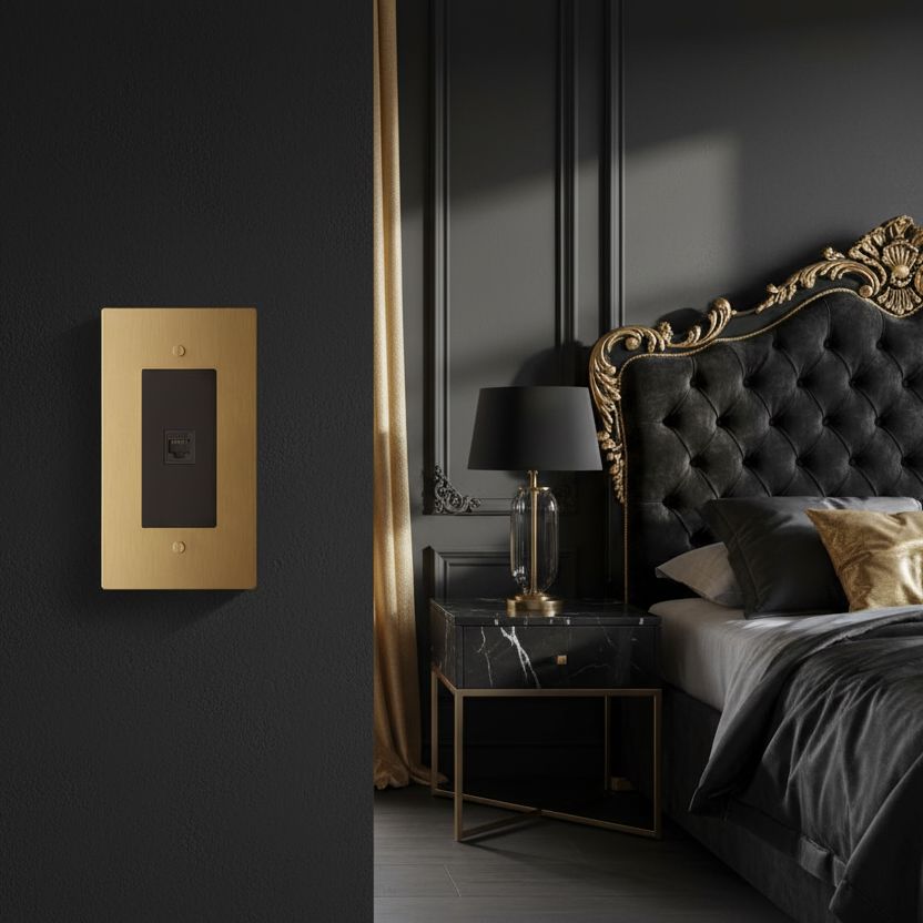 Telephone Wall Socket-Modern RJ11 Telephone Wall Socket-ZENDUCE