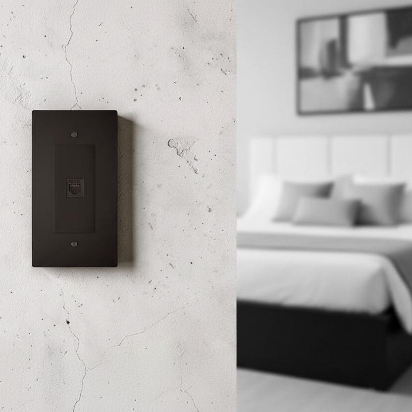 Telephone Wall Socket-Modern RJ11 Telephone Wall Socket-ZENDUCE