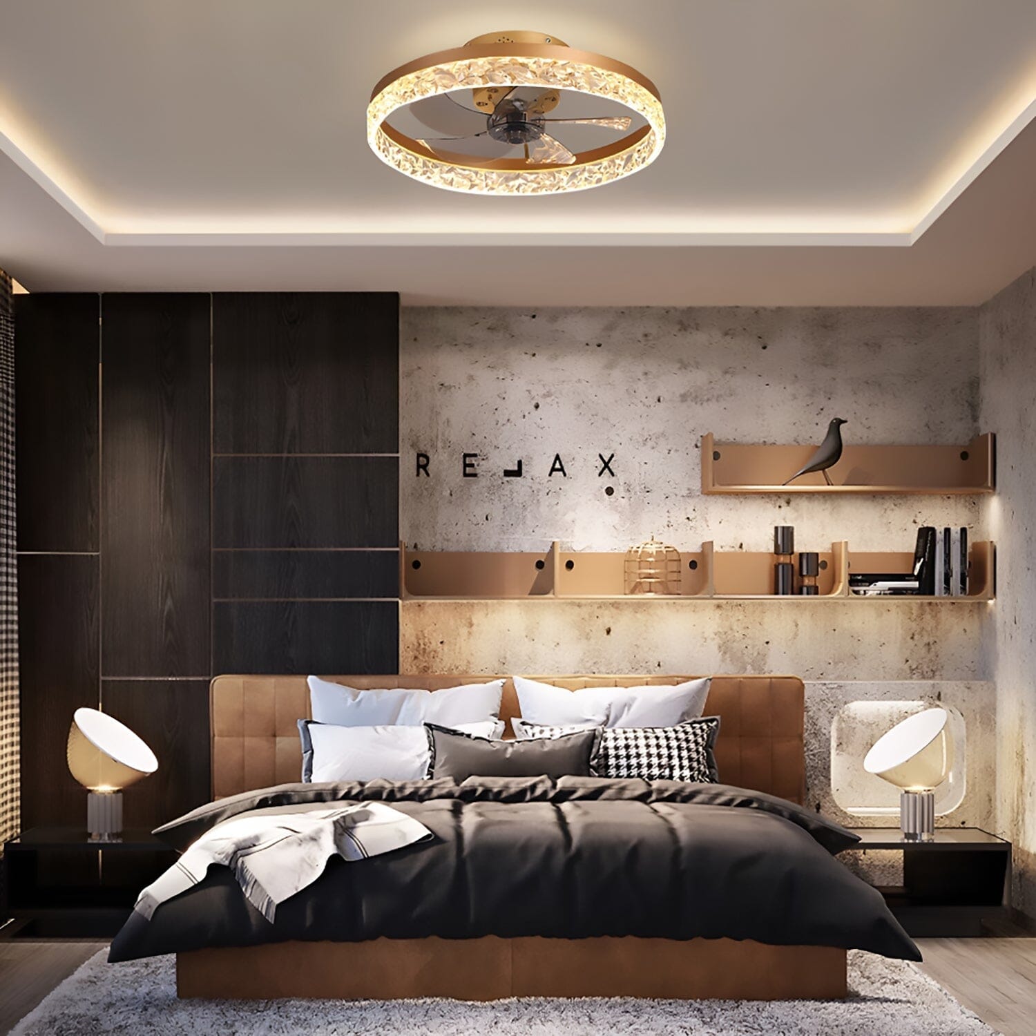 Twist-Modern Ceiling Fan-ZENDUCE