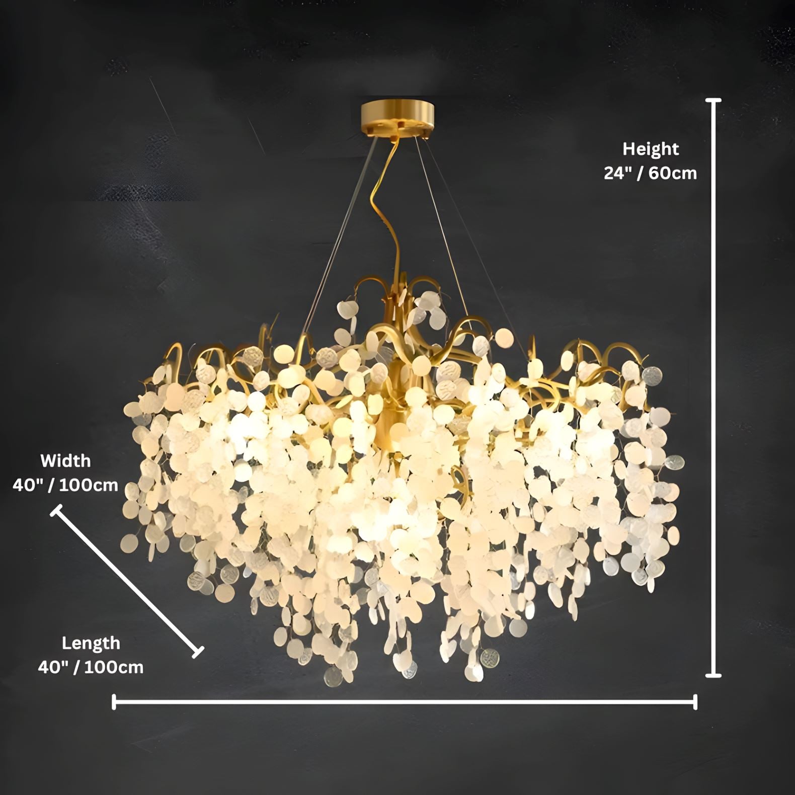 VALORA - ZENDUCE - Round - 40" x 40" x 24" / 100cm x 100cm x 60cm / Neutral White