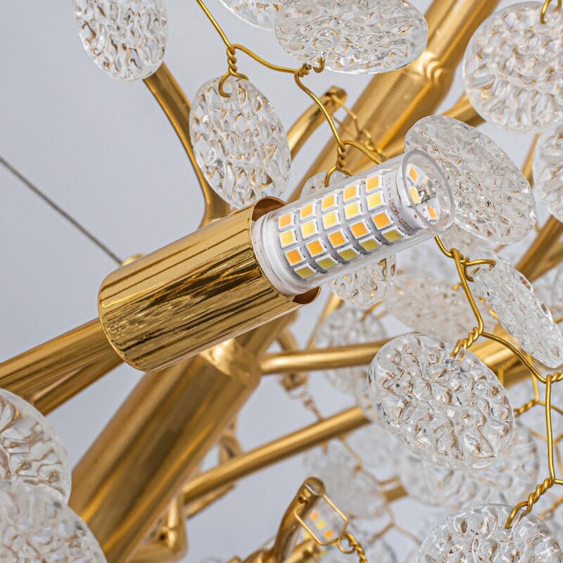 VALORA-Artistic Gold-Plated Branch Inspired Chandelier-ZENDUCE
