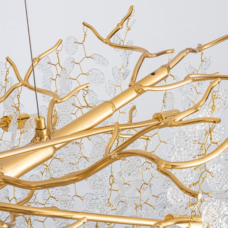 VALORA-Artistic Gold-Plated Branch Inspired Chandelier-ZENDUCE