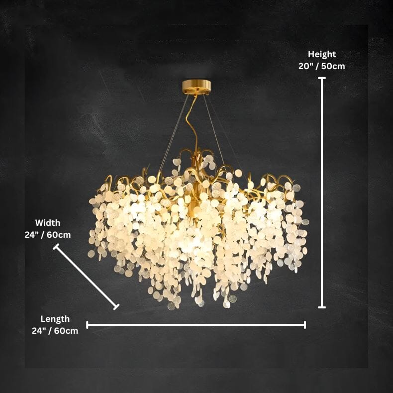 VALORA - (OPEN BOX) - ZENDUCE - Round - 48" x 48" x 24" / 120cm x 120cm x 60cm / Warm White / Bronze