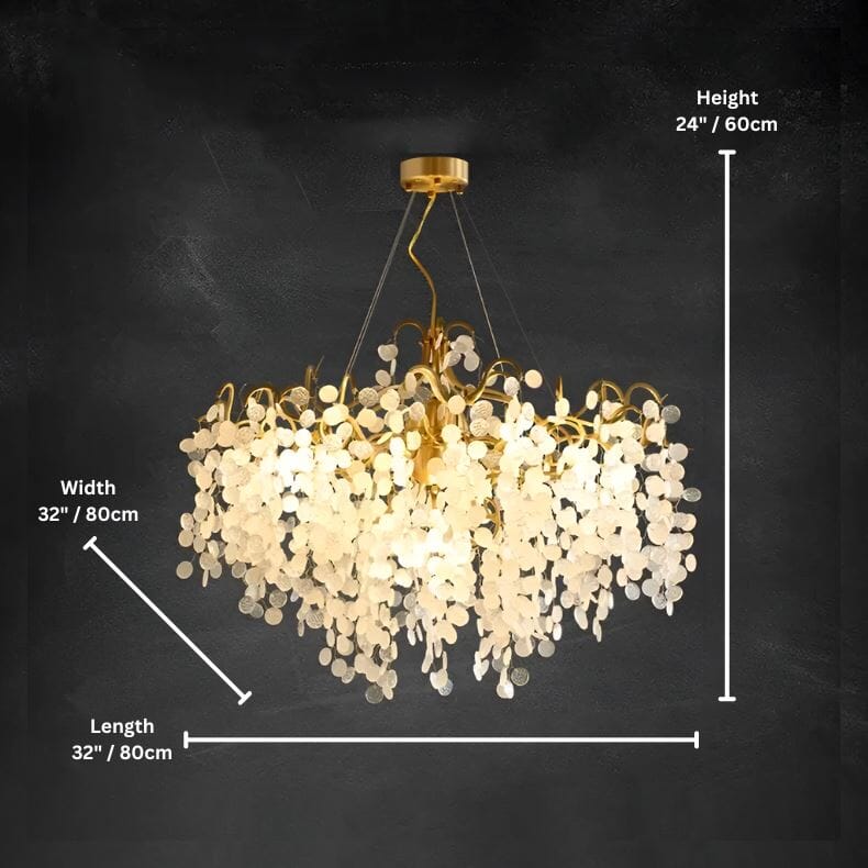 VALORA - (OPEN BOX) - ZENDUCE - Round - 48" x 48" x 24" / 120cm x 120cm x 60cm / Warm White / Bronze