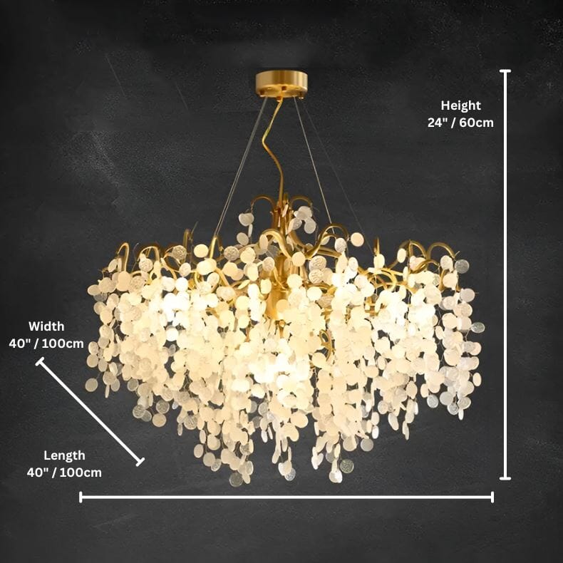 VALORA - (OPEN BOX) - ZENDUCE - Round - 48" x 48" x 24" / 120cm x 120cm x 60cm / Warm White / Bronze