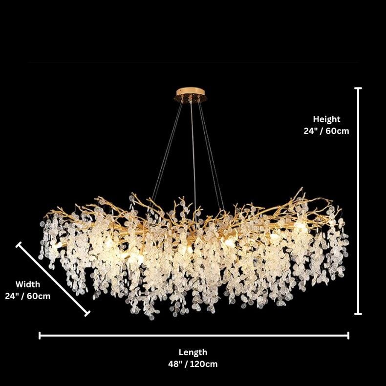 VALORA - (OPEN BOX) - ZENDUCE - Round - 48" x 48" x 24" / 120cm x 120cm x 60cm / Warm White / Bronze