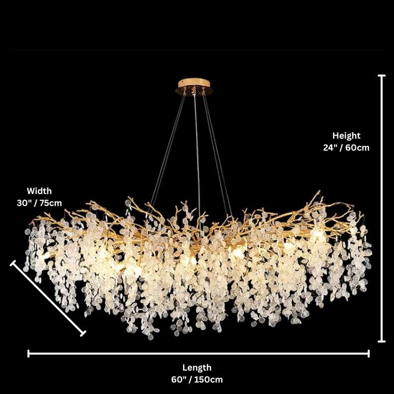 VALORA - (OPEN BOX) - ZENDUCE - Round - 48" x 48" x 24" / 120cm x 120cm x 60cm / Warm White / Bronze