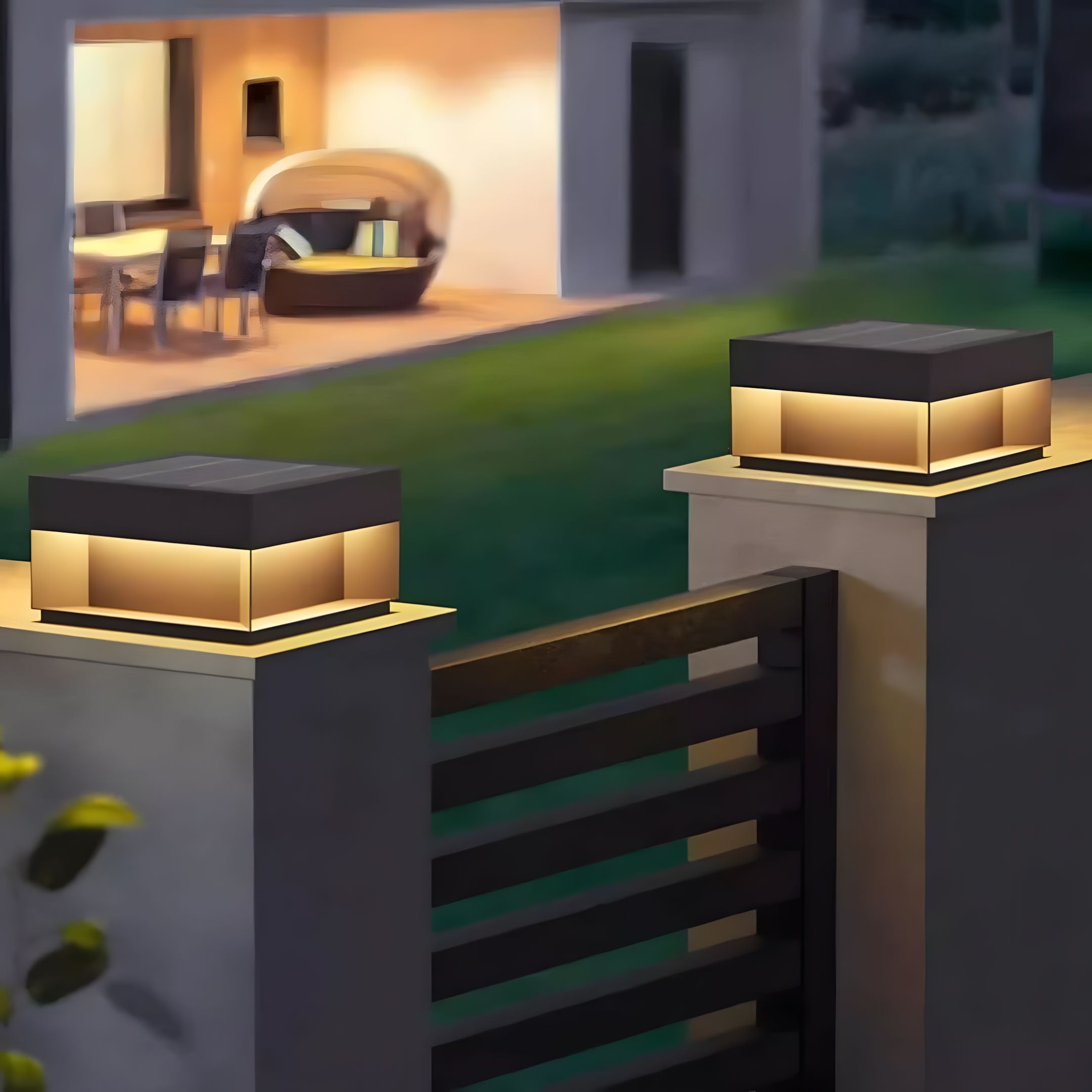 VELLA-Solar Square Post Light-ZENDUCE