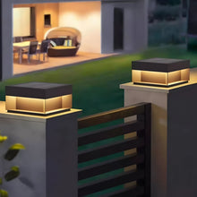 VELLA-Solar Square Post Light-ZENDUCE