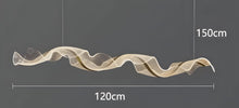 VELURE (OPEN BOX)-Transparent Acrylic Wave Chandelier-ZENDUCE