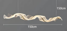 VELURE (OPEN BOX)-Transparent Acrylic Wave Chandelier-ZENDUCE