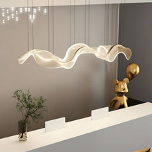 VELURE (OPEN BOX)-Transparent Acrylic Wave Chandelier-ZENDUCE