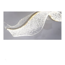 VELURE (OPEN BOX)-Transparent Acrylic Wave Chandelier-ZENDUCE