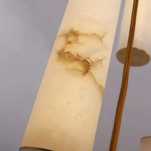 VERTARA-Cylindrical Marble Chandelier-ZENDUCE
