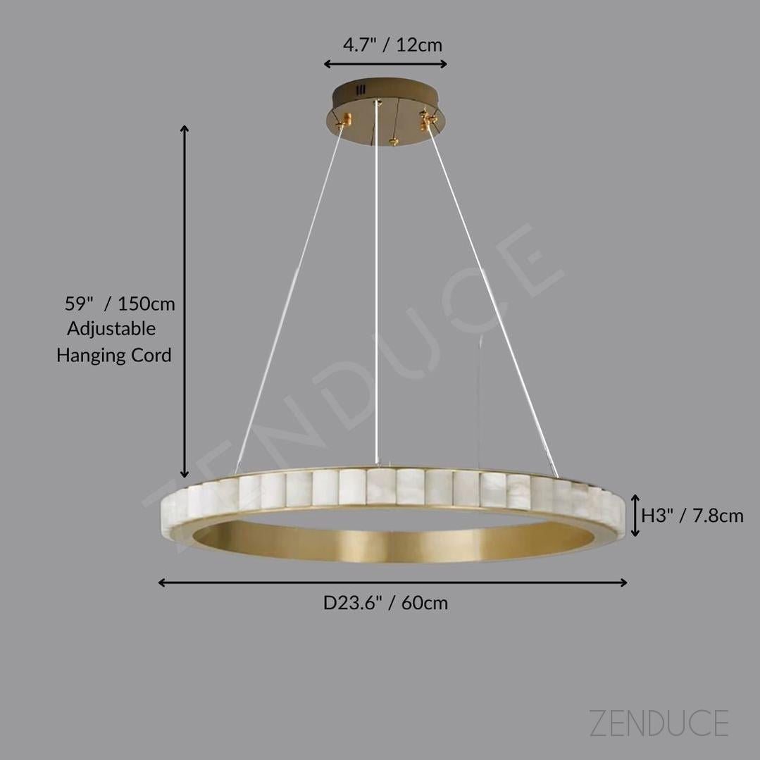 VESPERA - ZENDUCE - D23.6" / 60cm / Gold Frame