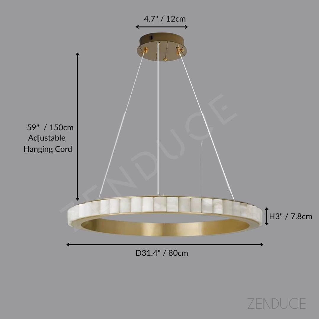 VESPERA - ZENDUCE - D31.4" / 80cm / Gold Frame
