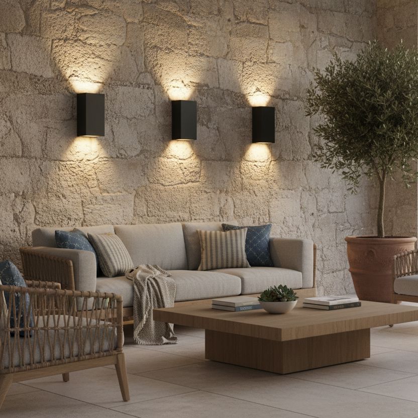 VEXOR-Modern Waterproof Up & Down LED Outdoor Wall Light-ZENDUCE
