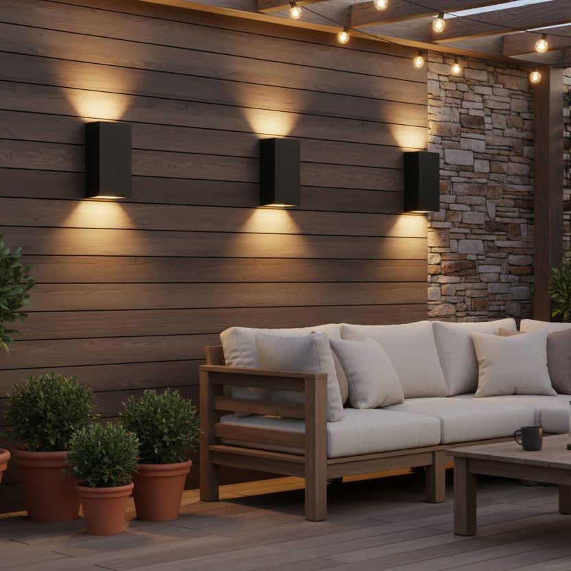 VEXOR-Modern Waterproof Up & Down LED Outdoor Wall Light-ZENDUCE