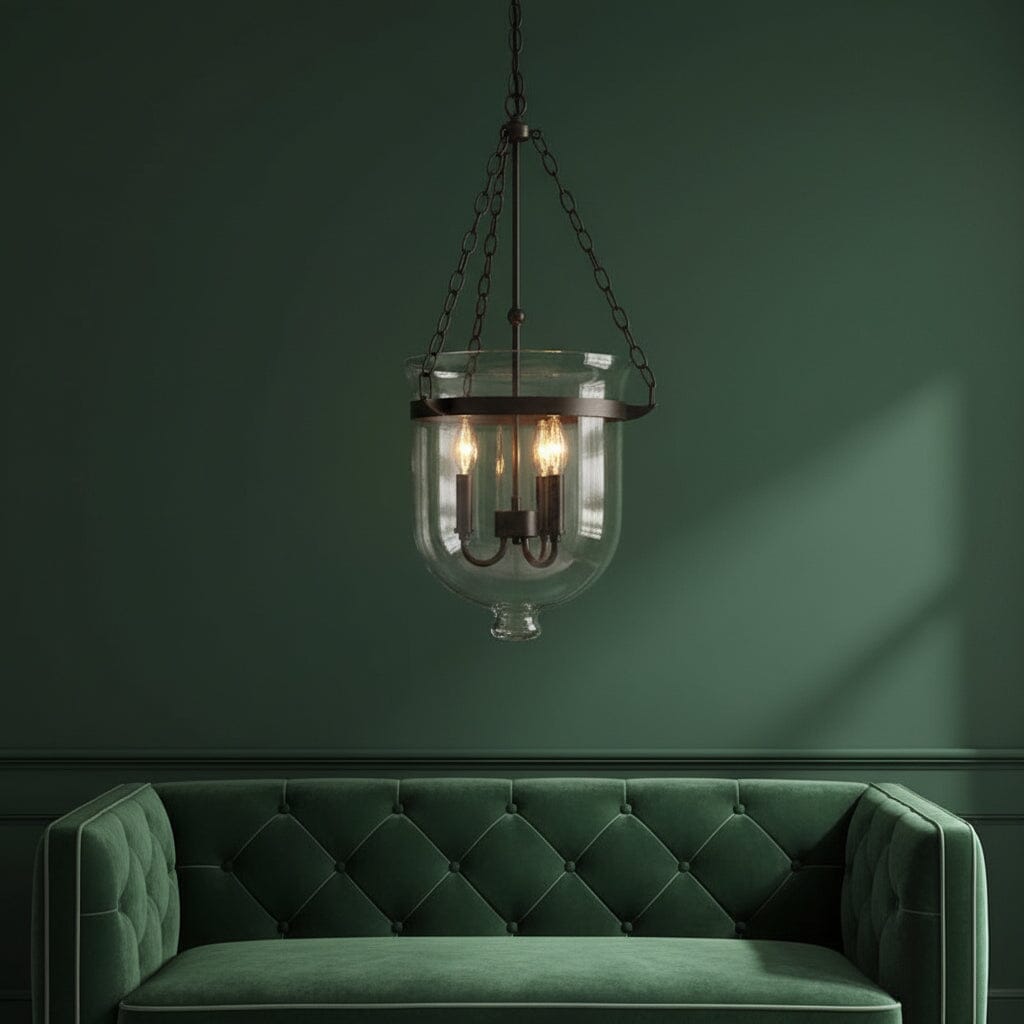 VINTELLA-Metalbound Glass Pendant Light-ZENDUCE