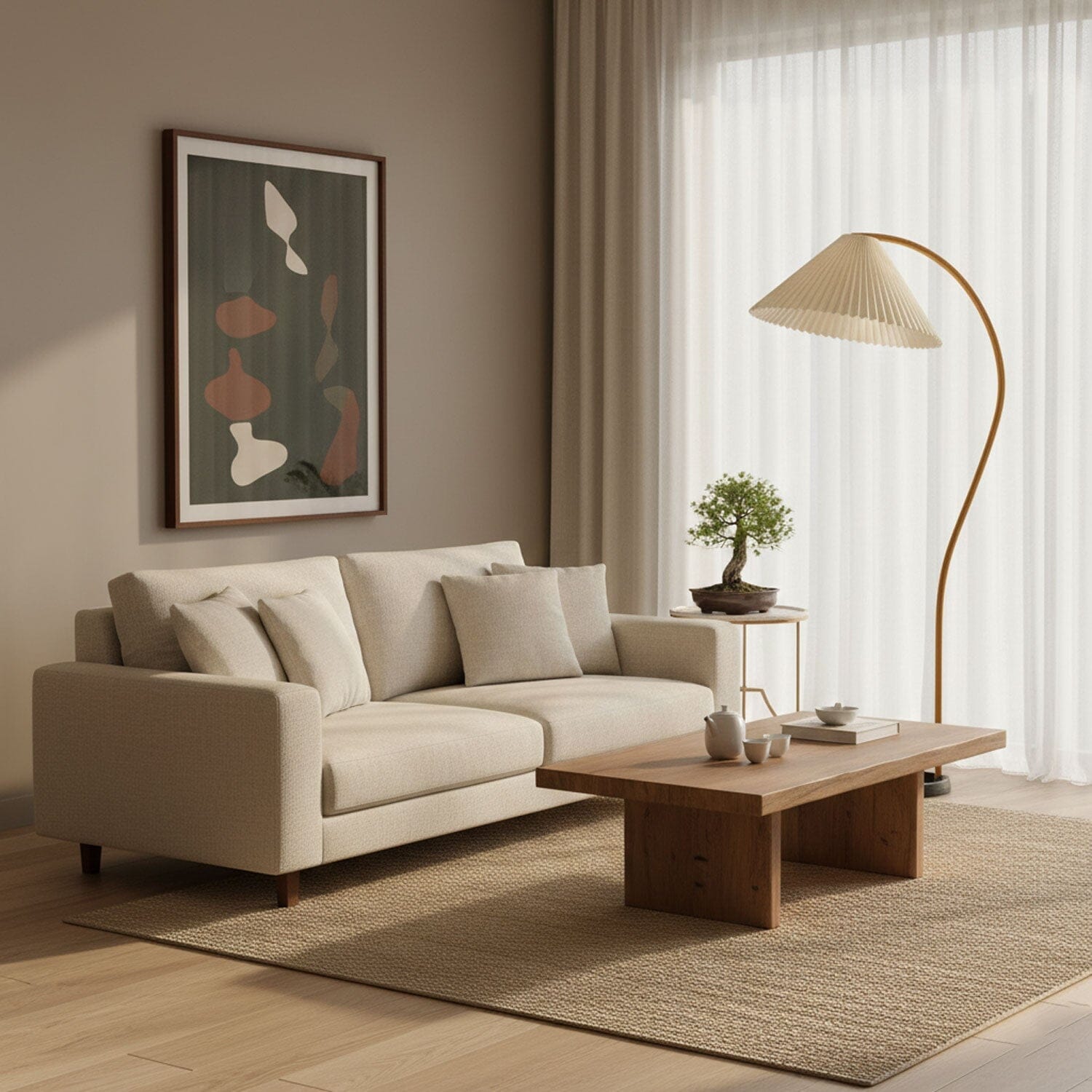 VIREX-Wooden Floor Lamp-ZENDUCE