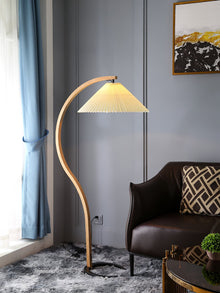VIREX-Wooden Floor Lamp-ZENDUCE