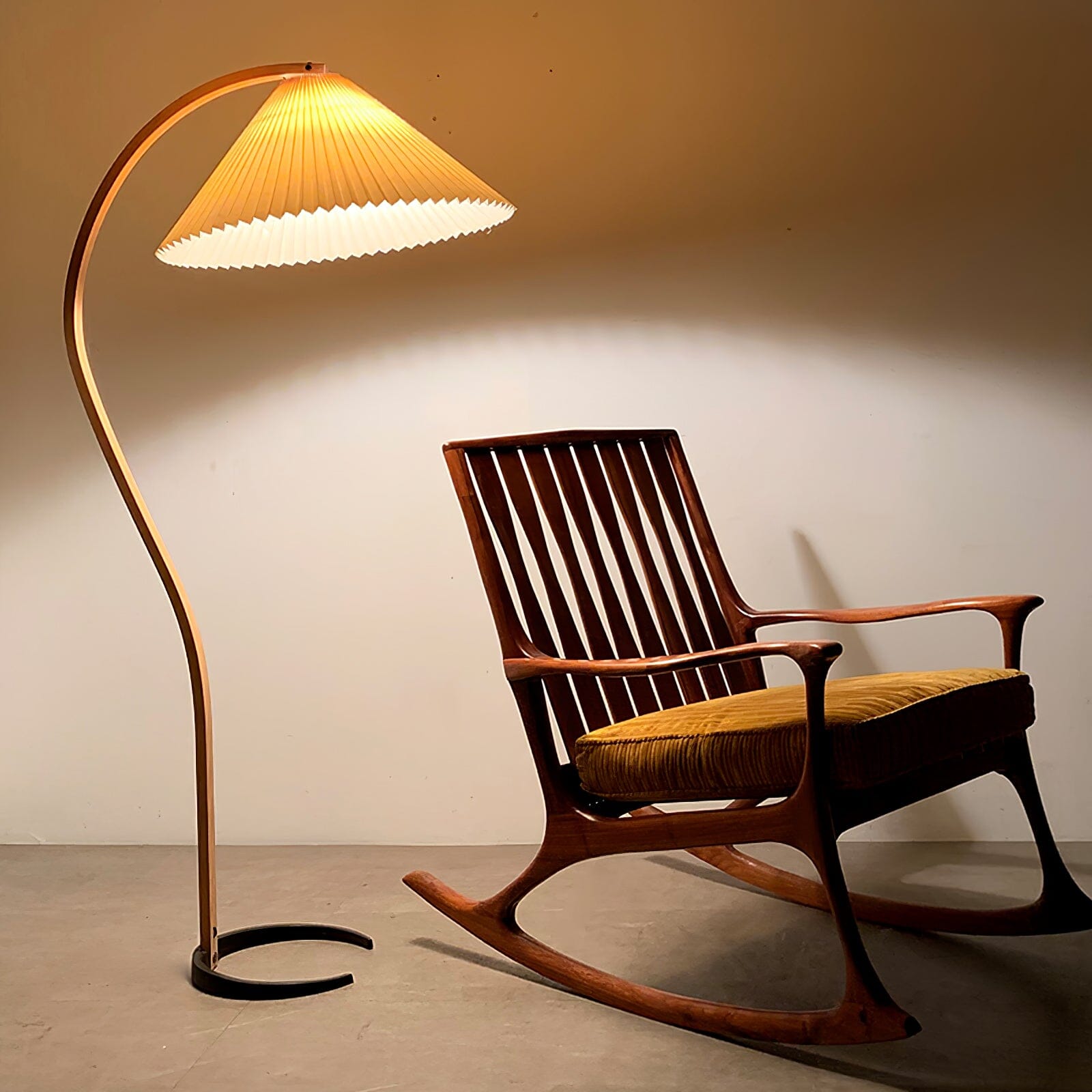 VIREX-Wooden Floor Lamp-ZENDUCE