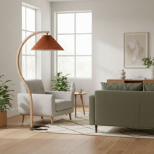 VIREX-Wooden Floor Lamp-ZENDUCE