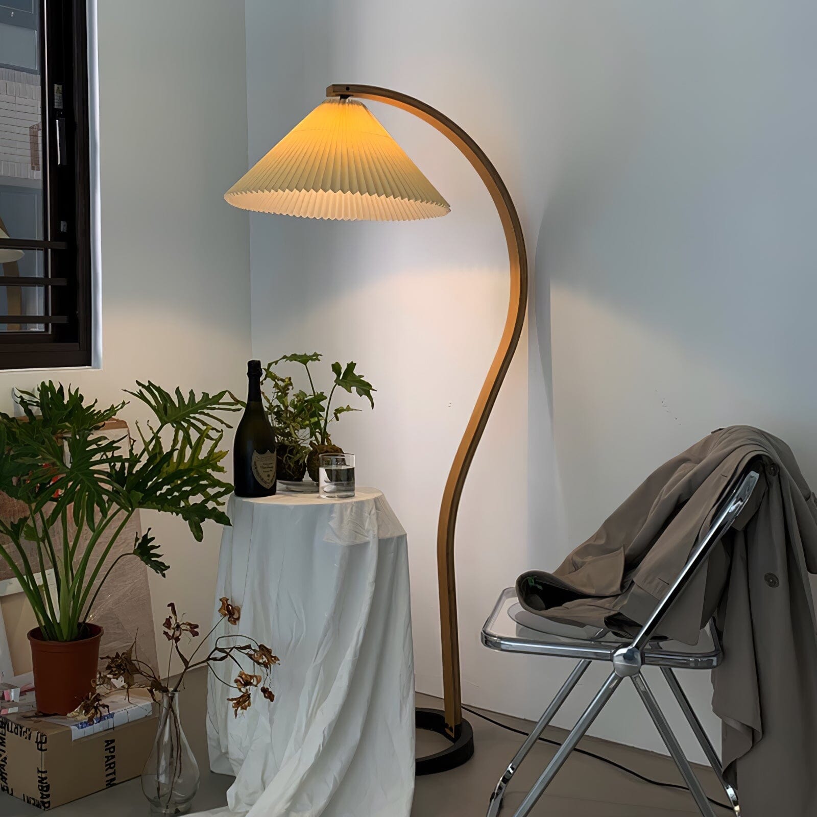 VIREX-Wooden Floor Lamp-ZENDUCE