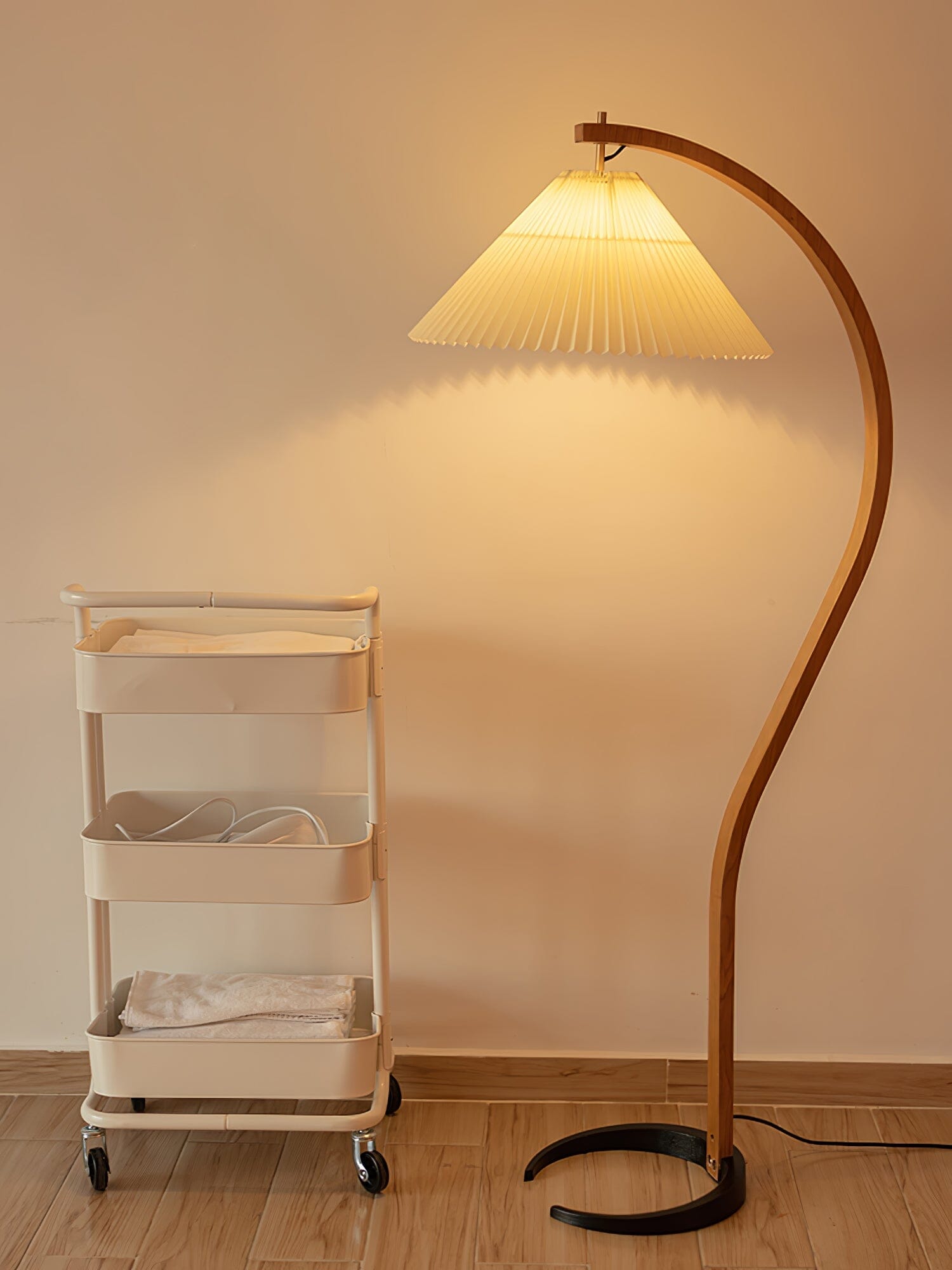 VIREX-Wooden Floor Lamp-ZENDUCE