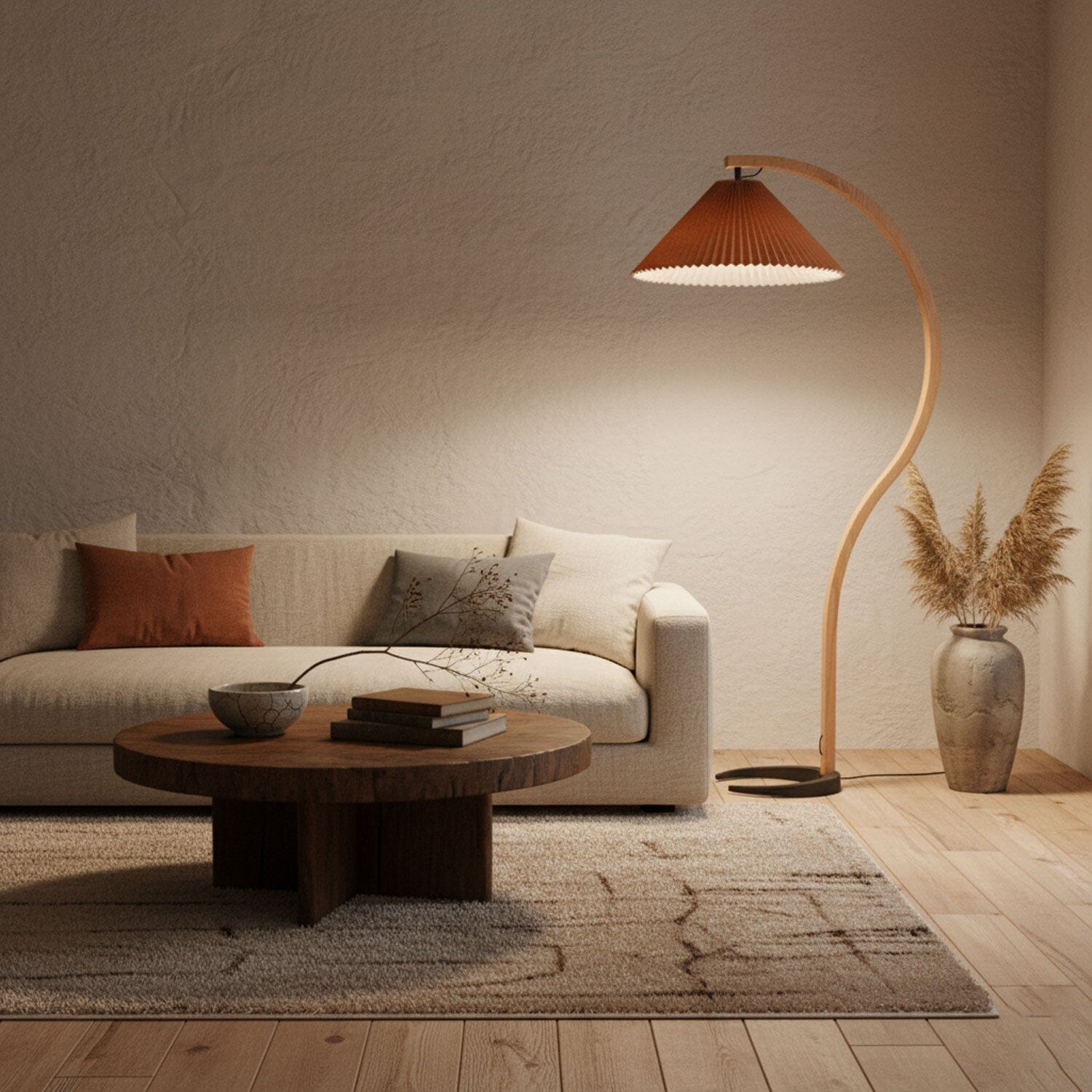 VIREX-Wooden Floor Lamp-ZENDUCE