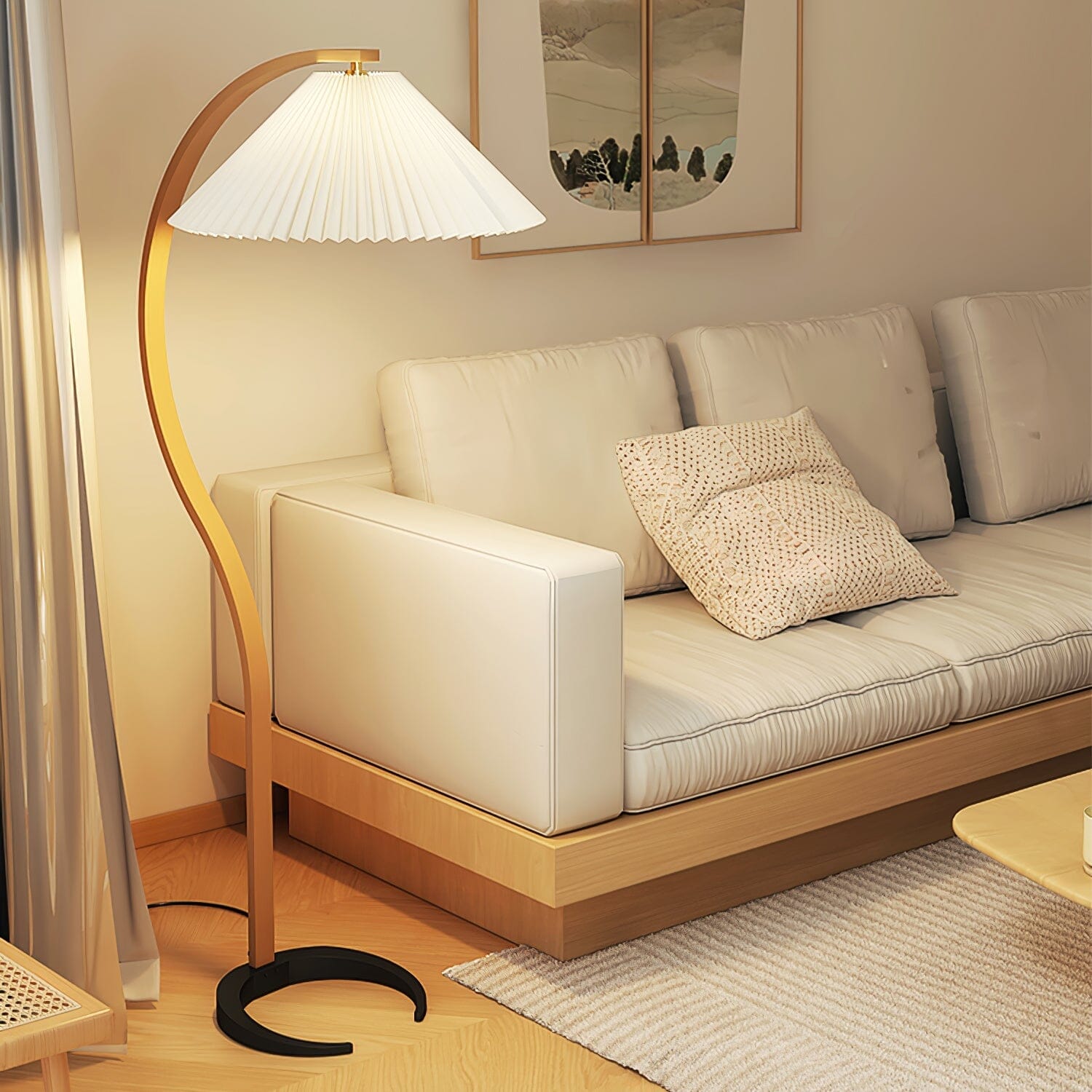 VIREX-Wooden Floor Lamp-ZENDUCE