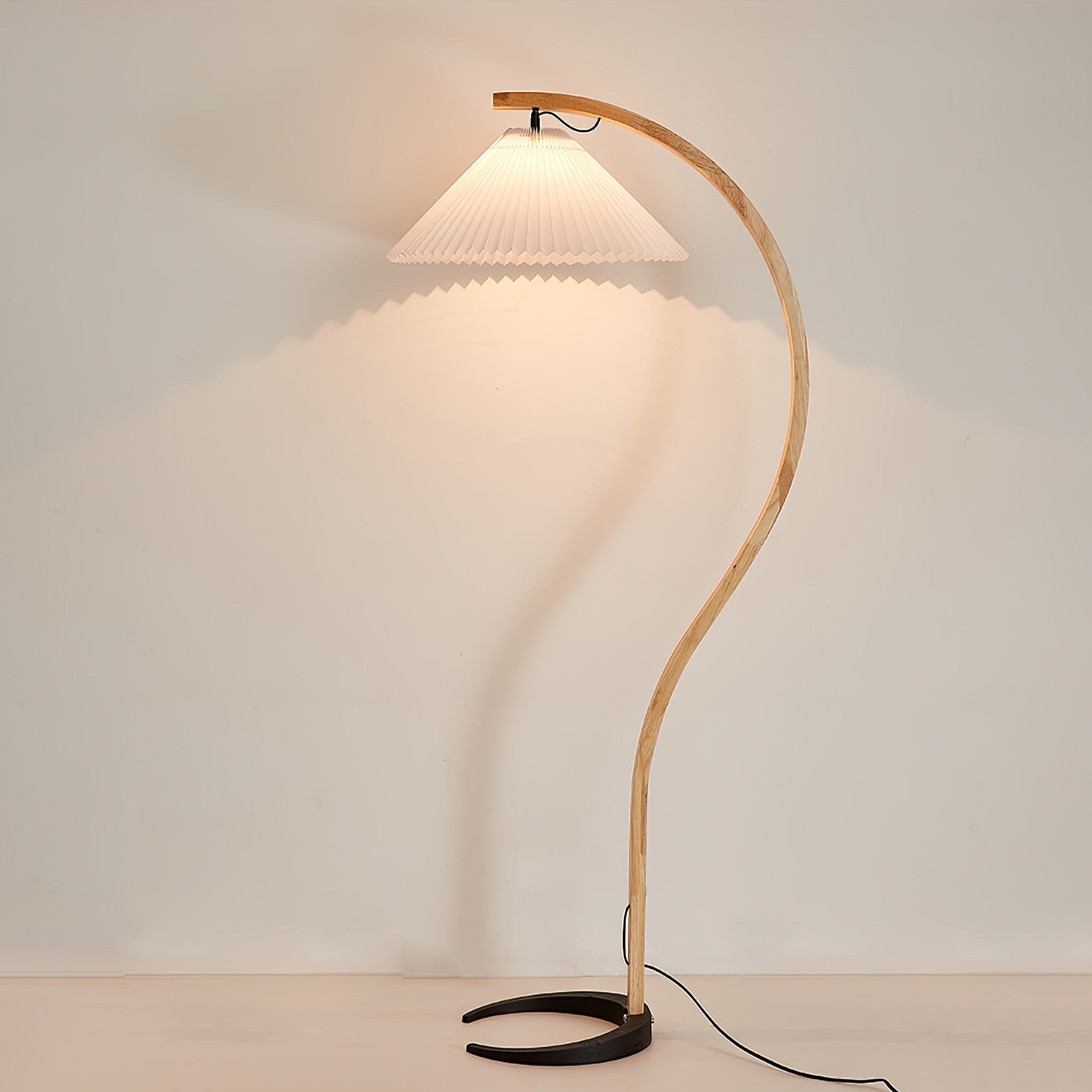 VIREX-Wooden Floor Lamp-ZENDUCE