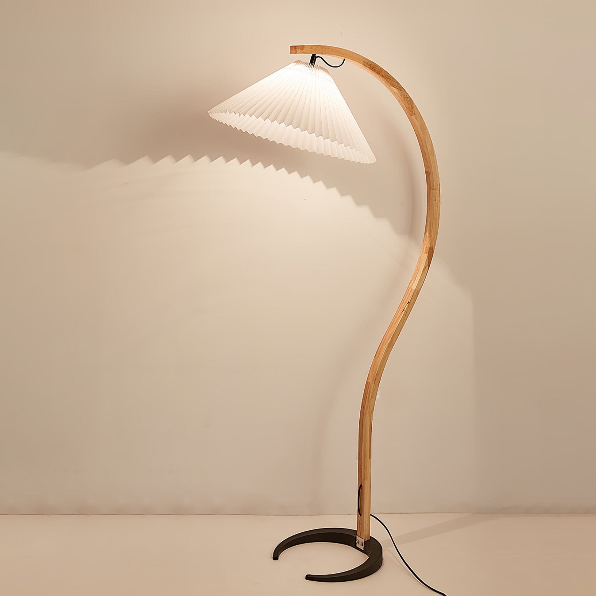 VIREX-Wooden Floor Lamp-ZENDUCE