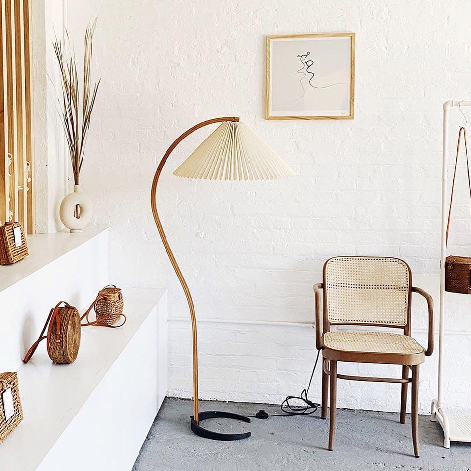 VIREX-Wooden Floor Lamp-ZENDUCE