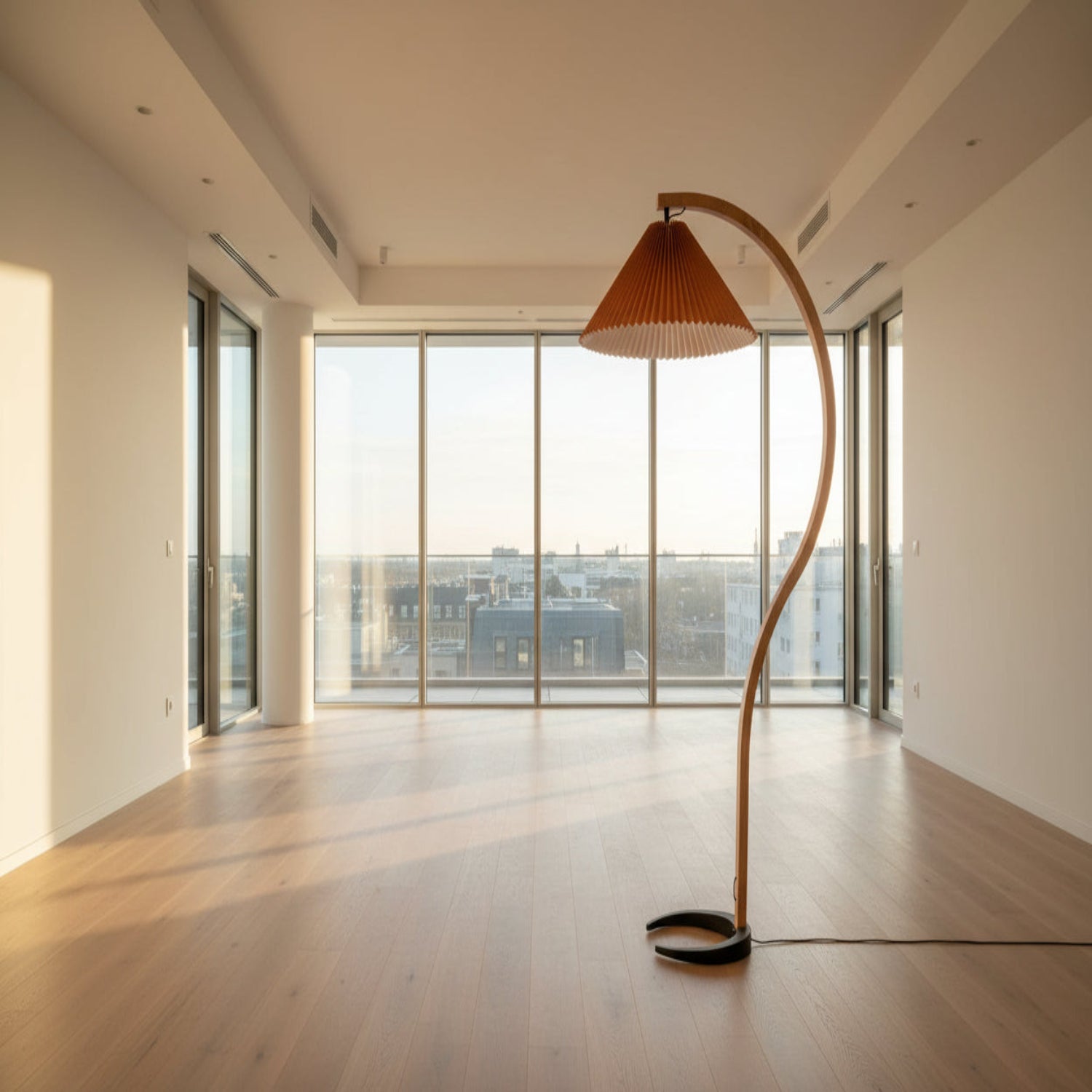 VIREX-Wooden Floor Lamp-ZENDUCE