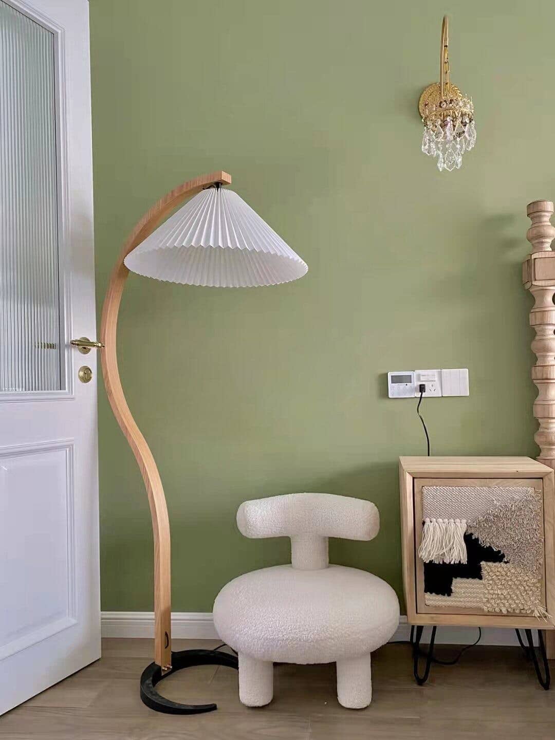 VIREX-Wooden Floor Lamp-ZENDUCE