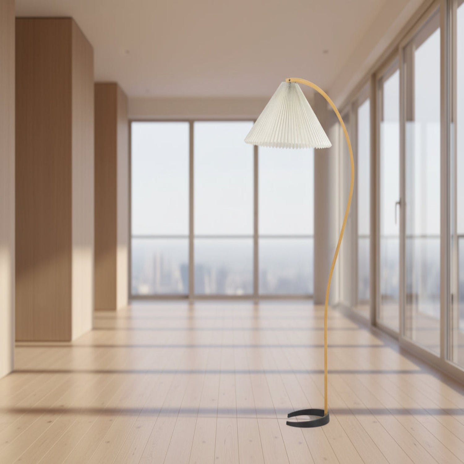 VIREX-Wooden Floor Lamp-ZENDUCE