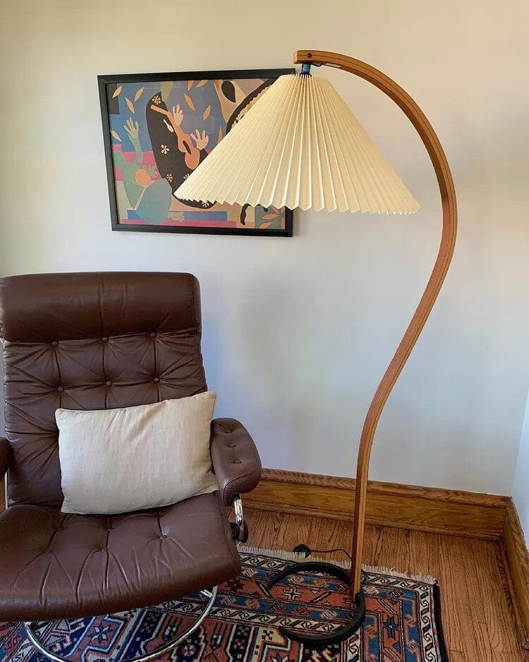 VIREX-Wooden Floor Lamp-ZENDUCE