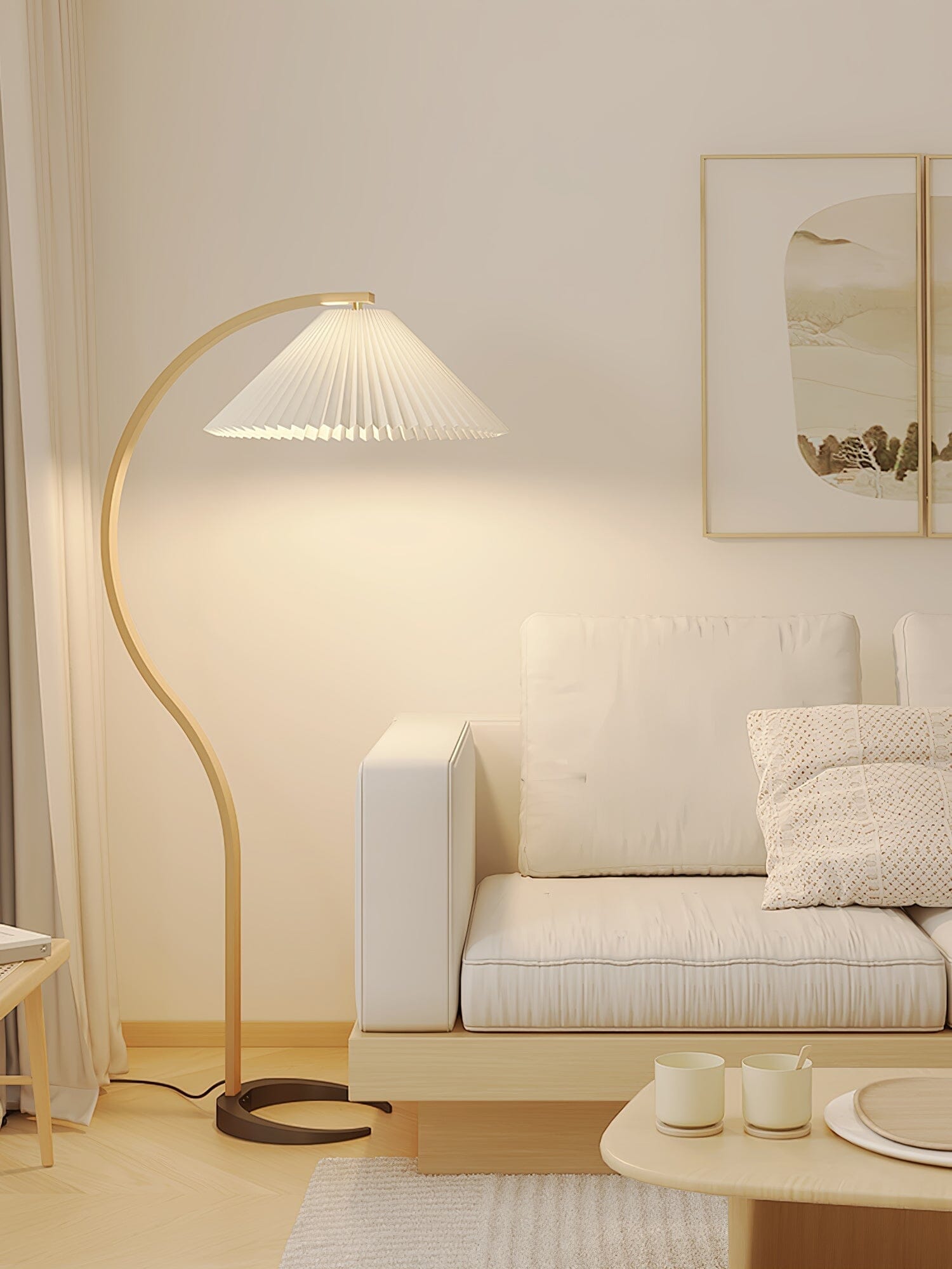 VIREX-Wooden Floor Lamp-ZENDUCE
