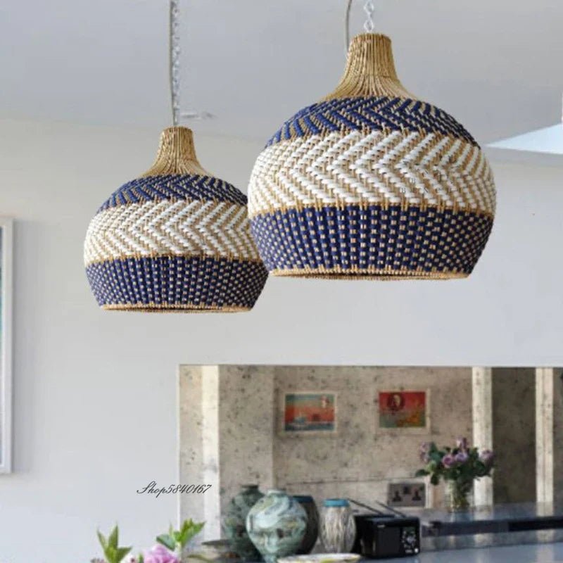VIVARA - ZENDUCE - Dark blue and white / Dia-50cm