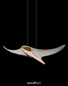 VOLANS - ZENDUCE - 8 Heads-Round Canopy ( ∅ 16" × H 98" ) / Warm White
