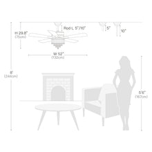Vortex-Modern Ceiling Fan-ZENDUCE