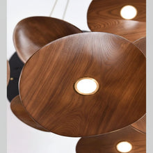 YARA-Organic Curved Wooden Chandelier-ZENDUCE