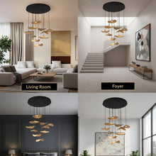YARA-Organic Curved Wooden Chandelier-ZENDUCE