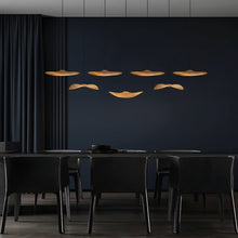 YARA-Organic Curved Wooden Chandelier-ZENDUCE